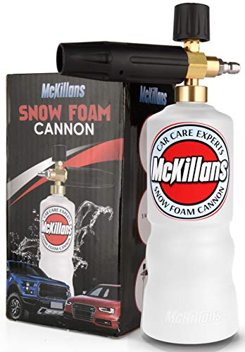 McKillans Foam Cannon Professional Grade Adjustable Lance Pressure Washer Jet Wash with 1/4” Quick Connector